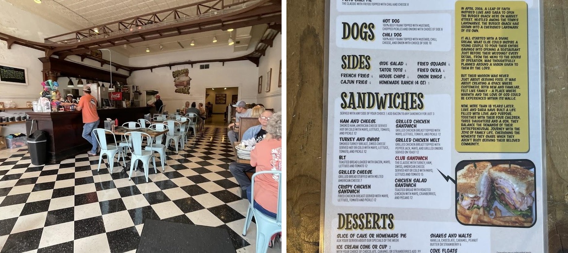 Burger Shack Menu